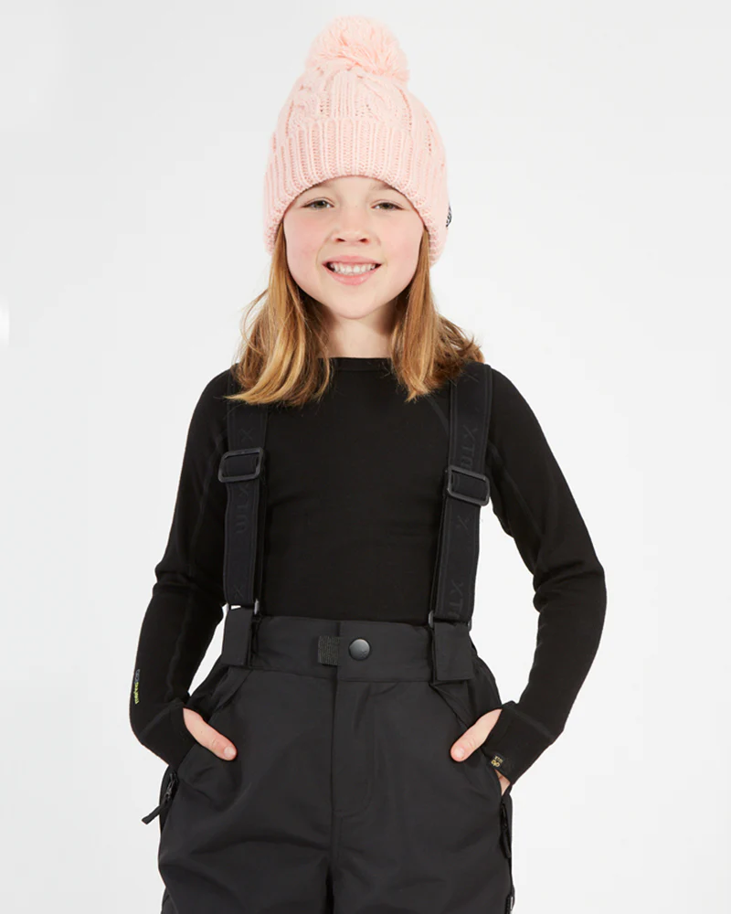 Pluto II Kids Snow Pant with Braces 2-8 years Black - Image 4