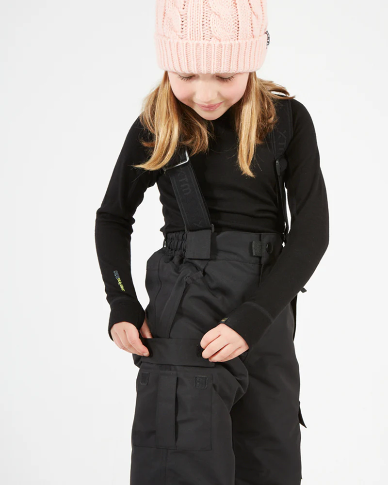 Pluto II Kids Snow Pant with Braces 2-8 years Black - Image 5