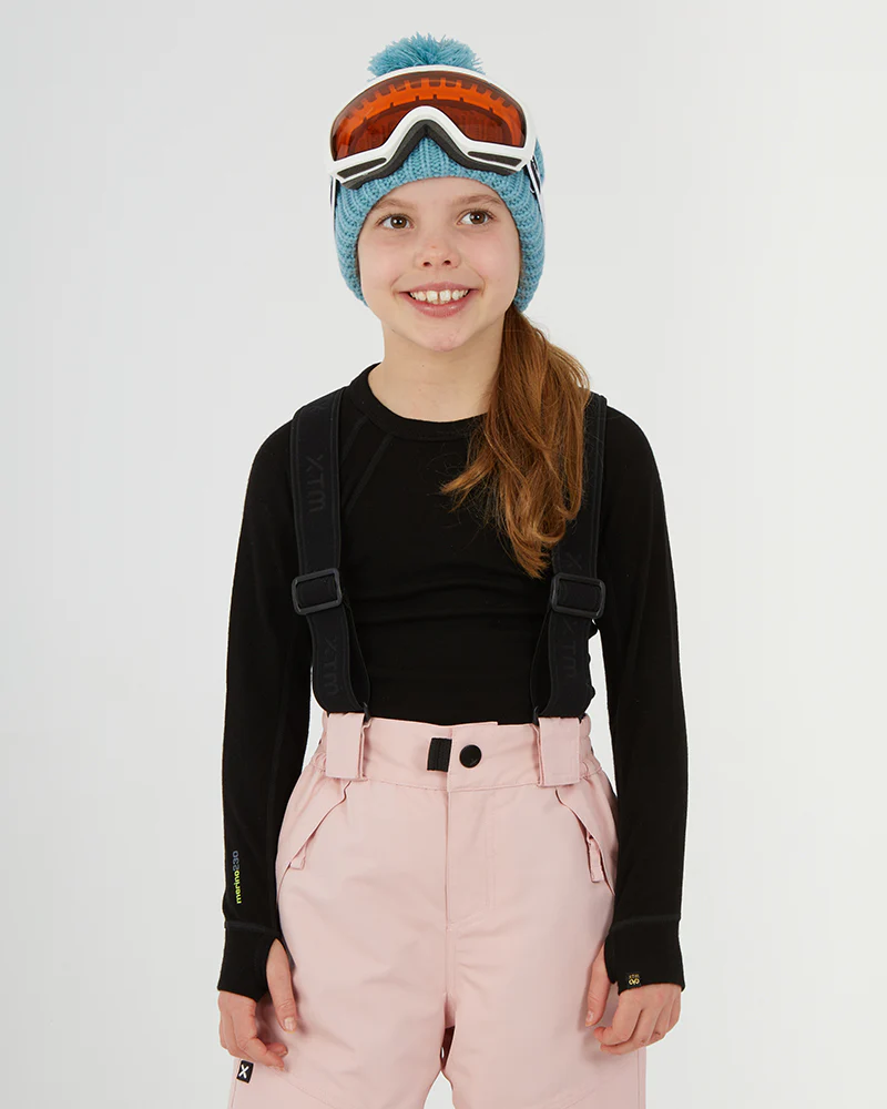Pluto II Kids Snow Pant with Braces 2-8 years Powder Pink - Image 8