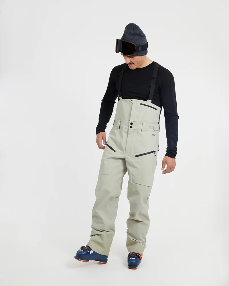 Precipice Mens Ski Pant Stone Grey - Image 3