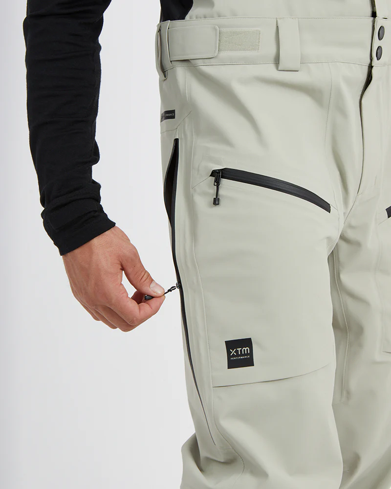 Precipice Mens Ski Pant Stone Grey - Image 7