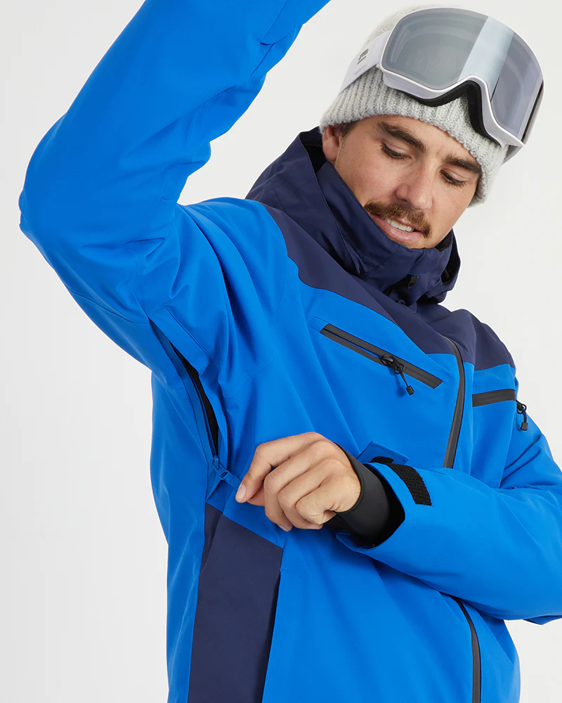 Quantum Mens Snow Jacket Marine Blue - Image 13