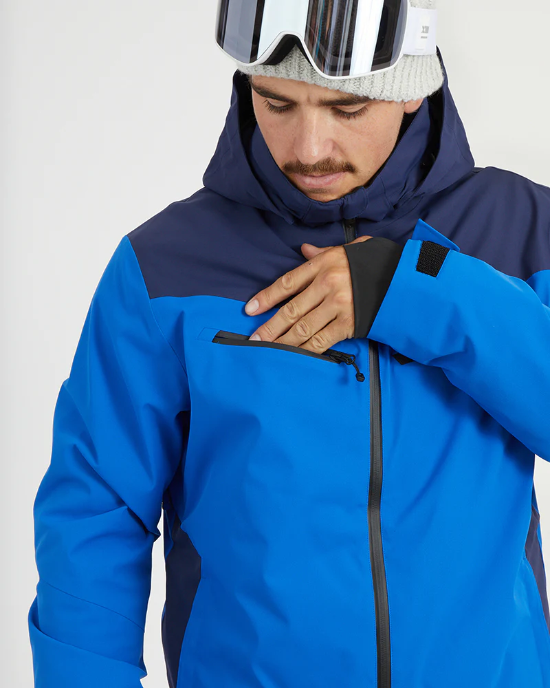 Quantum Mens Snow Jacket Marine Blue - Image 14