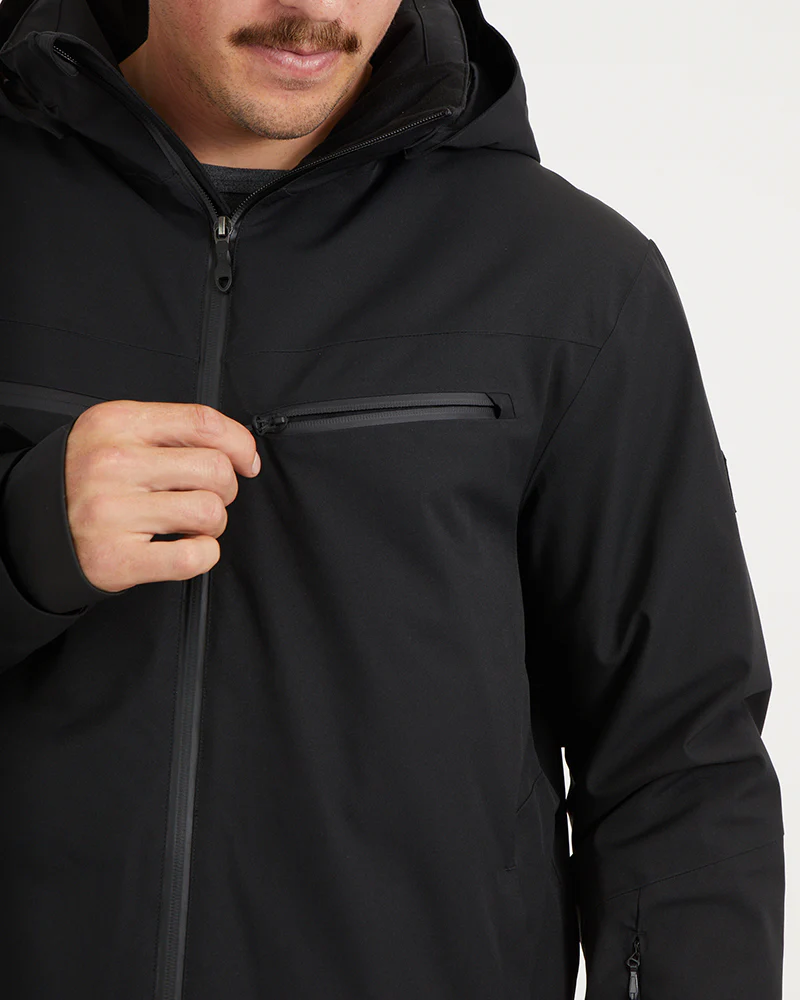 Quantum Mens Snow Jacket Black - Image 13