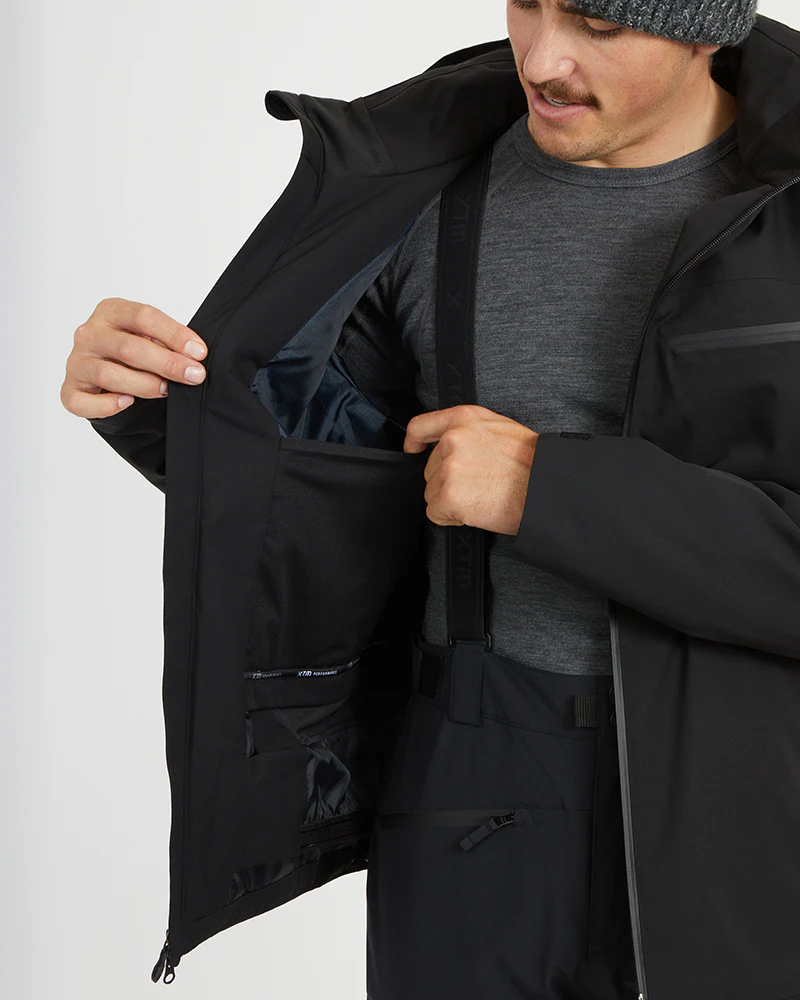 Quantum Mens Snow Jacket Black - Image 7