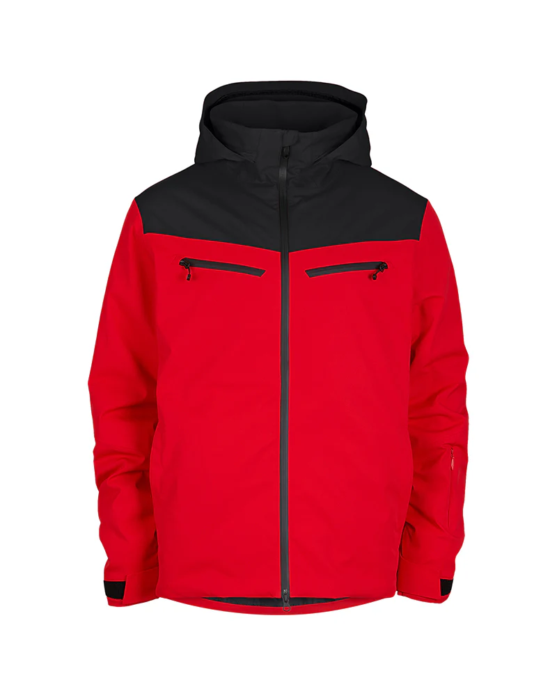 Quantum Mens Snow Jacket Crimson Red - Image 17