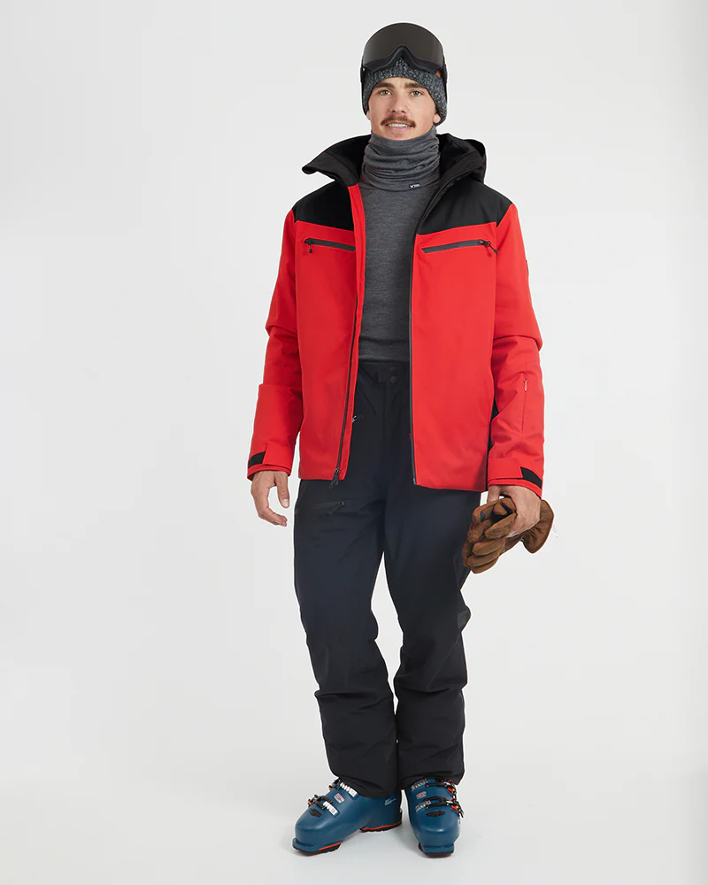 Quantum Mens Snow Jacket Crimson Red - Image 2