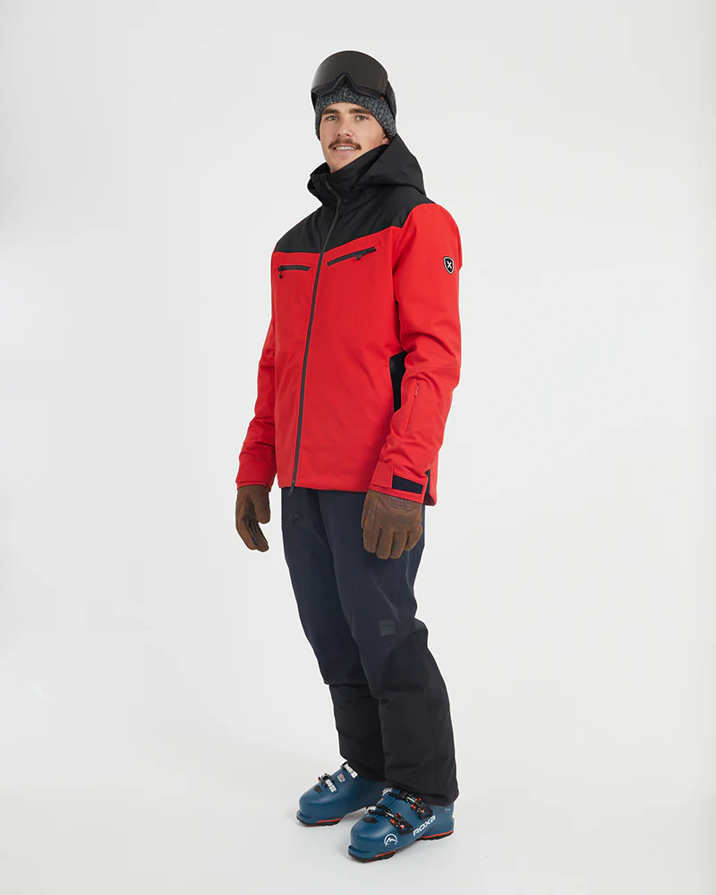 Quantum Mens Snow Jacket Crimson Red - Image 4
