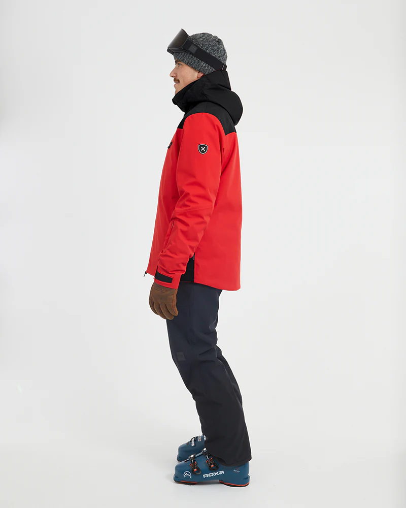 Quantum Mens Snow Jacket Crimson Red - Image 5