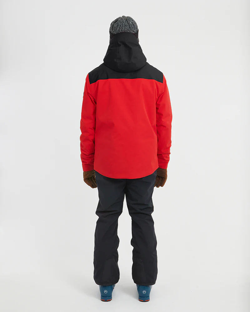 Quantum Mens Snow Jacket Crimson Red - Image 6