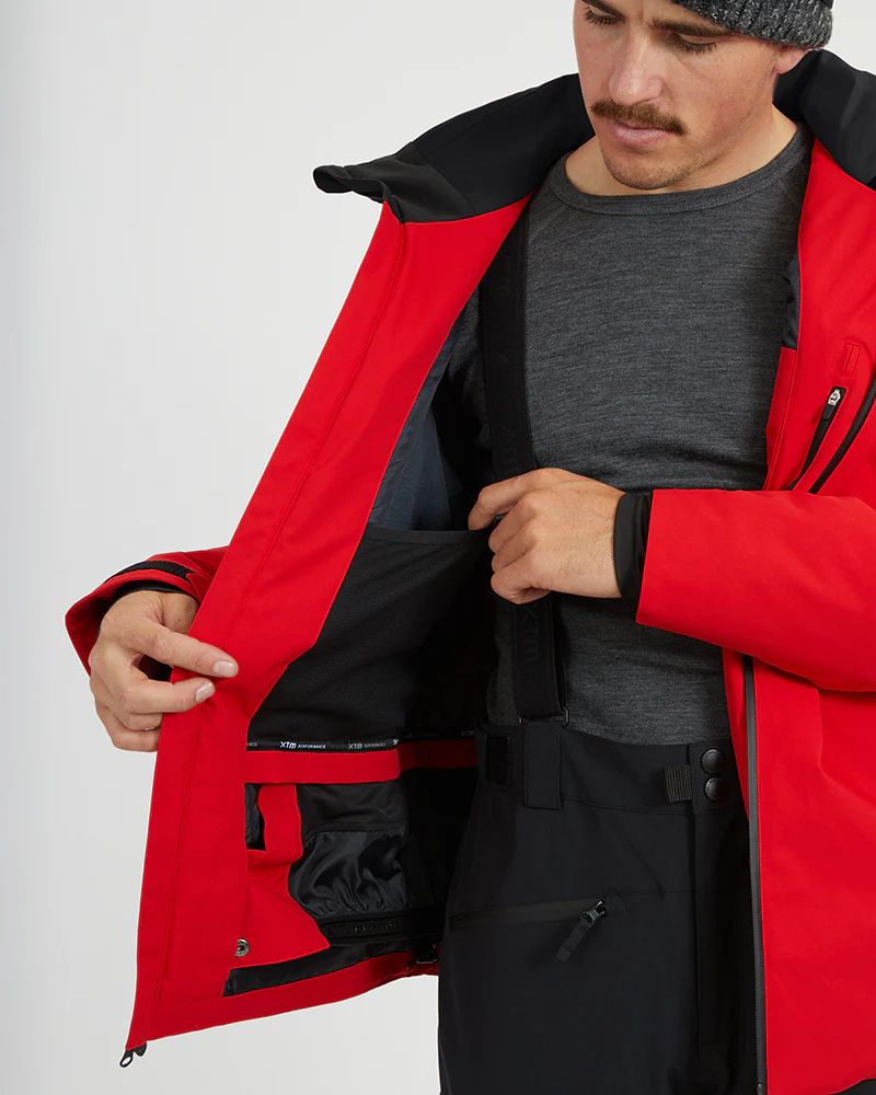 Quantum Mens Snow Jacket Crimson Red - Image 8