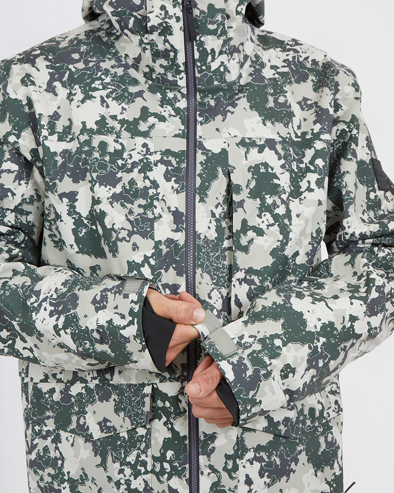 Ridge Line Mens Ski Jacket Stone Lichen - Image 13