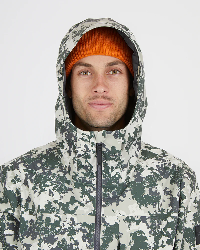 Ridge Line Mens Ski Jacket Stone Lichen - Image 20