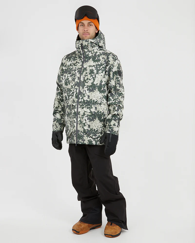 Ridge Line Mens Ski Jacket Stone Lichen - Image 4