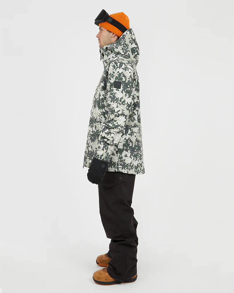 Ridge Line Mens Ski Jacket Stone Lichen - Image 7