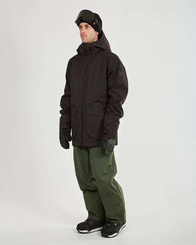 Ridge Line Mens Ski Jacket Black - Image 7