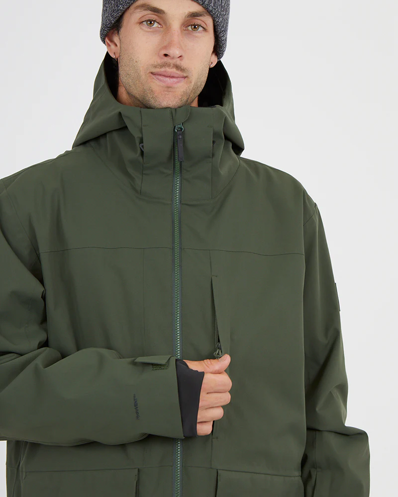 Ridge Line Mens Ski Jacket Ivy - Image 11