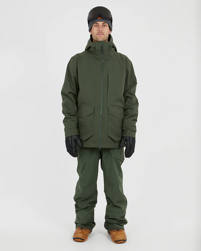 Ridge Line Mens Ski Jacket Ivy - Image 2