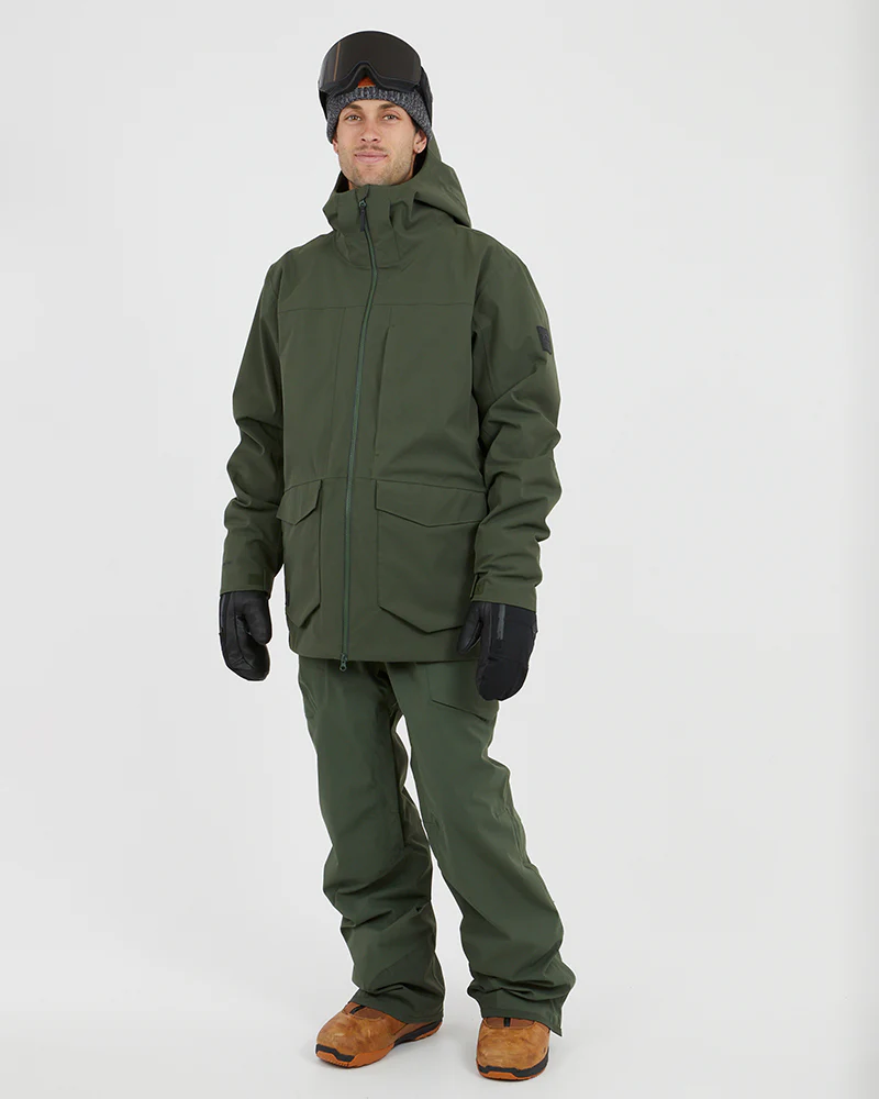 Ridge Line Mens Ski Jacket Ivy - Image 3