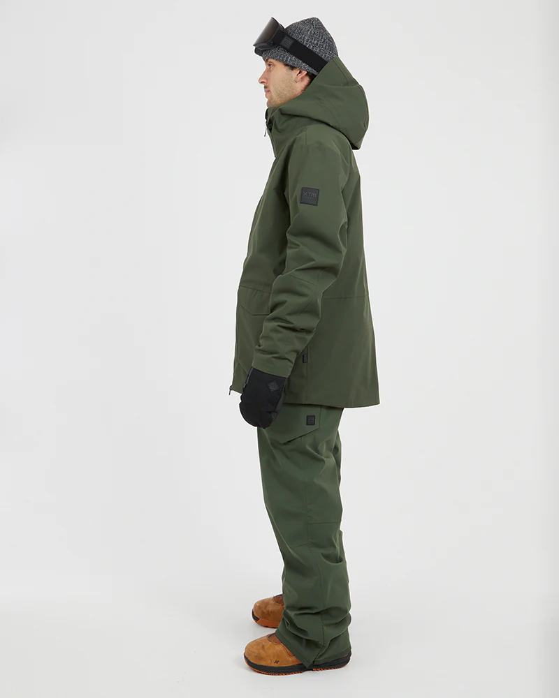 Ridge Line Mens Ski Jacket Ivy - Image 4