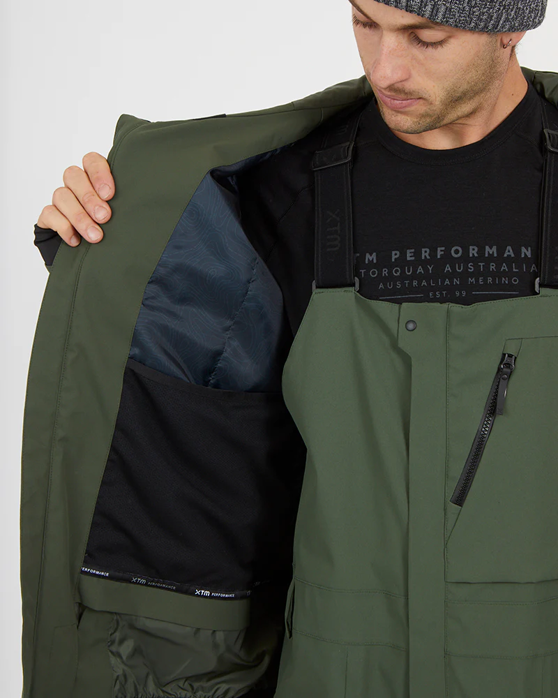 Ridge Line Mens Ski Jacket Ivy - Image 8