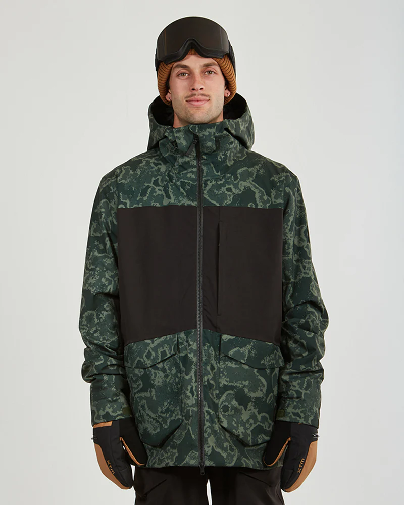 Ridge Line Mens Ski Jacket Lichen Camo