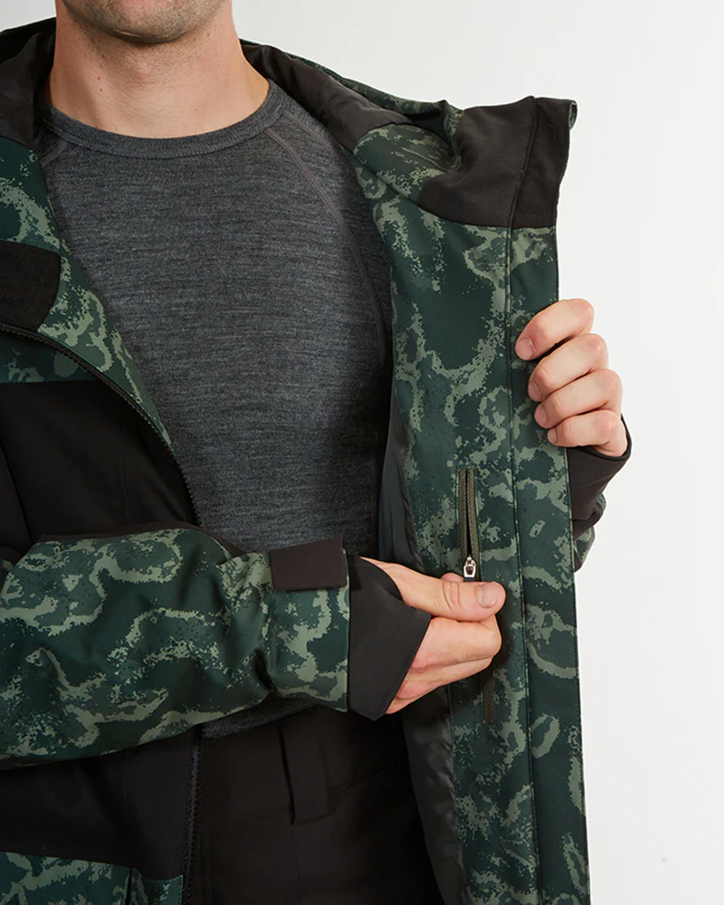 Ridge Line Mens Ski Jacket Lichen Camo - Image 13