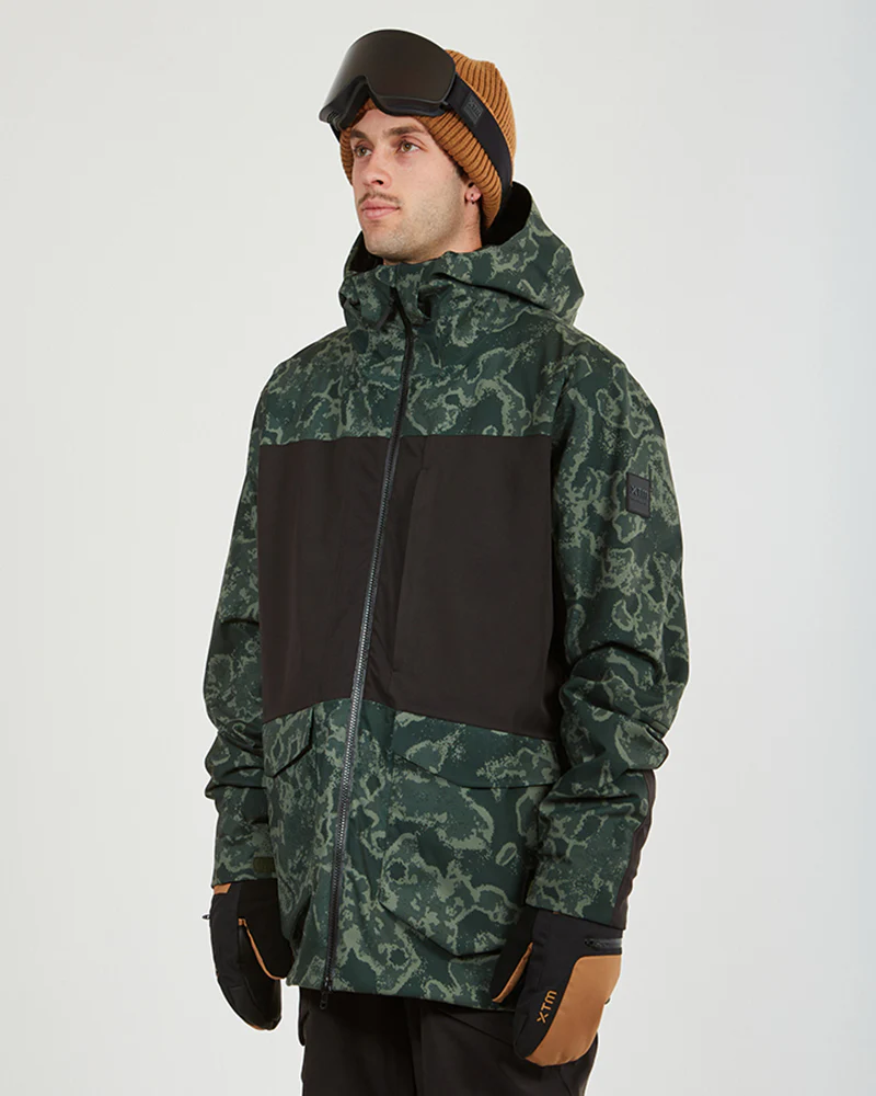 Ridge Line Mens Ski Jacket Lichen Camo - Image 2