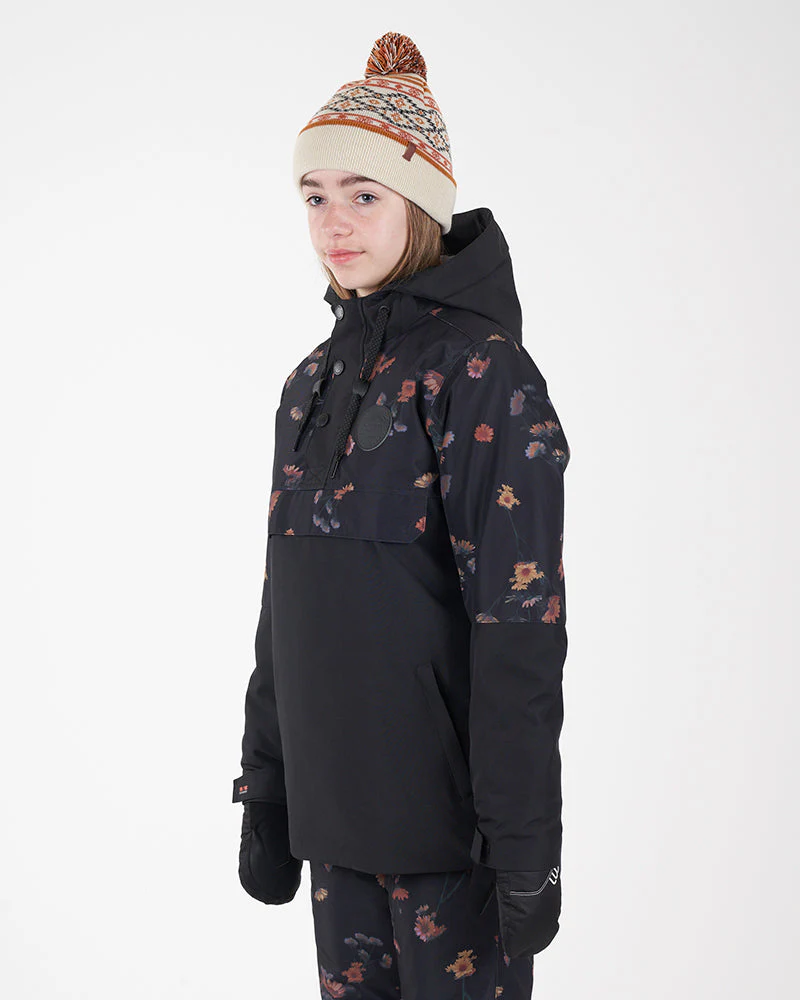 Riley Youth Ski Jacket Anorak Floral  - SALE - Image 3
