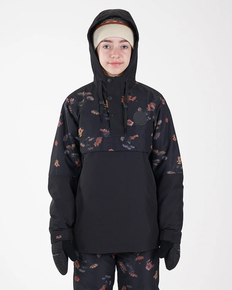 Riley Youth Ski Jacket Anorak Floral  - SALE - Image 4
