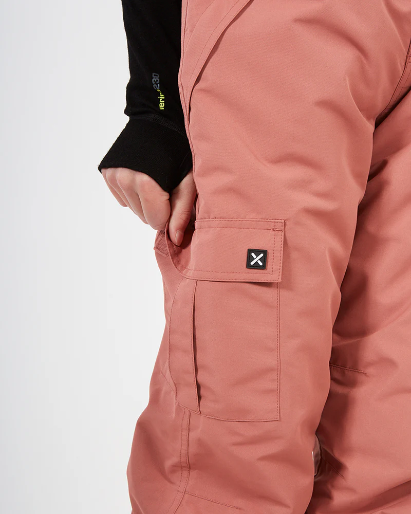 Scoobie II Kids Ski Pant with removable Braces 10-16 years Dusty Pink - Image 8