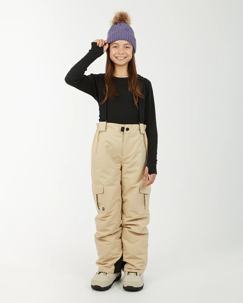 Scoobie II Kids Ski Pant with removable Braces 10-16 years Almond