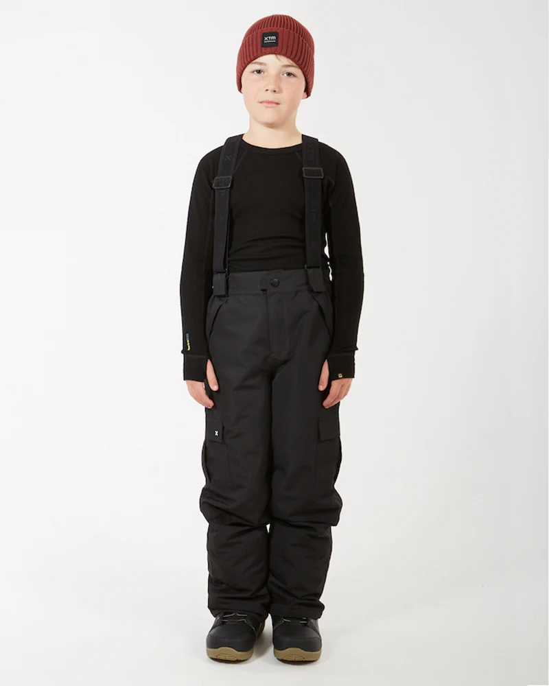 Scoobie II Kids Ski Pant with removable Braces 10-16 years Black - Image 2