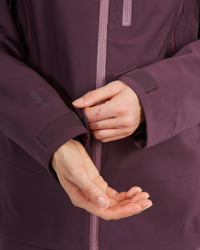 Solitaire Ladies Ski Jacket Plum - Image 14