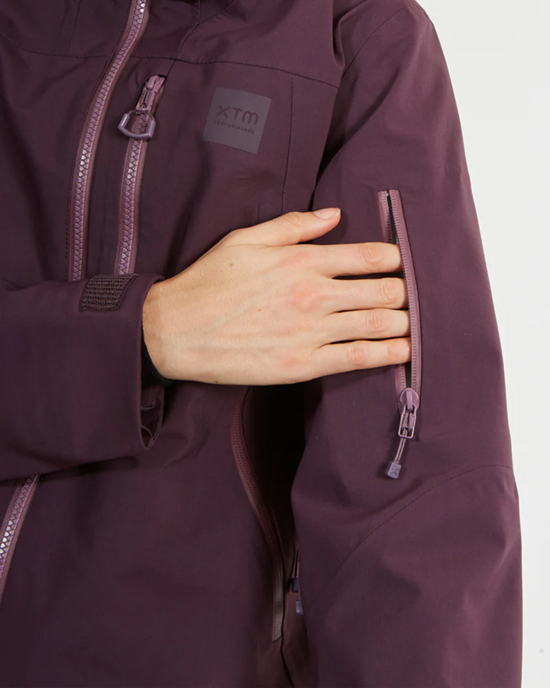 Solitaire Ladies Ski Jacket Plum - Image 19