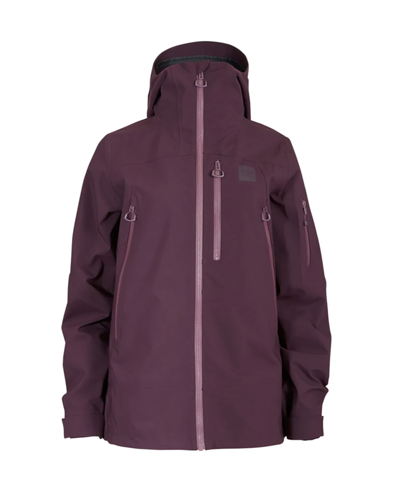 Solitaire Ladies Ski Jacket Plum - Image 21
