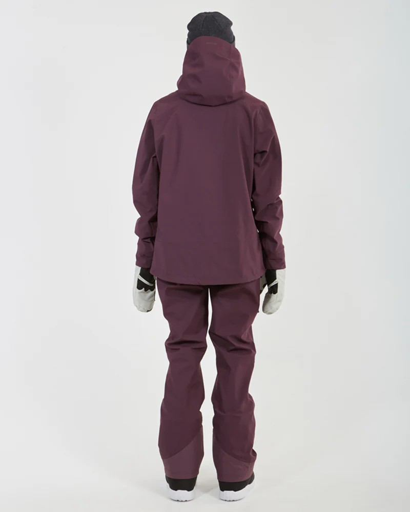 Solitaire Ladies Ski Jacket Plum - Image 8