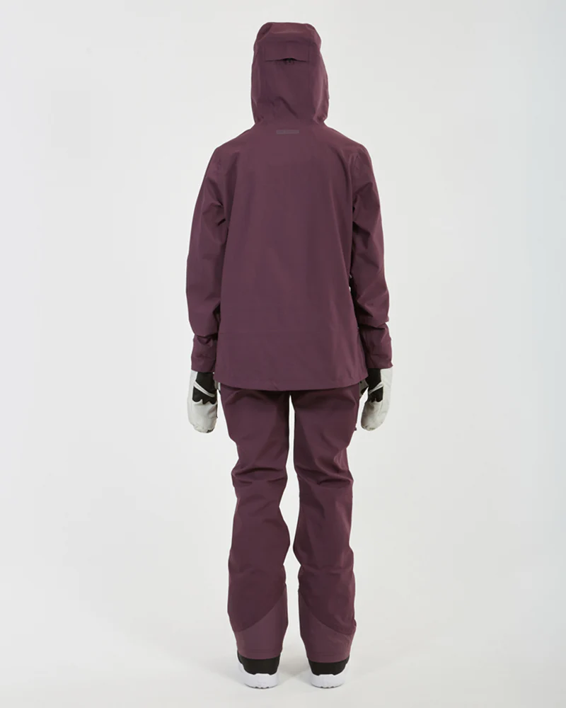 Solitaire Ladies Ski Jacket Plum - Image 9