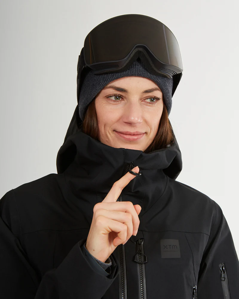 Solitaire Ladies Ski Jacket Black - Image 14
