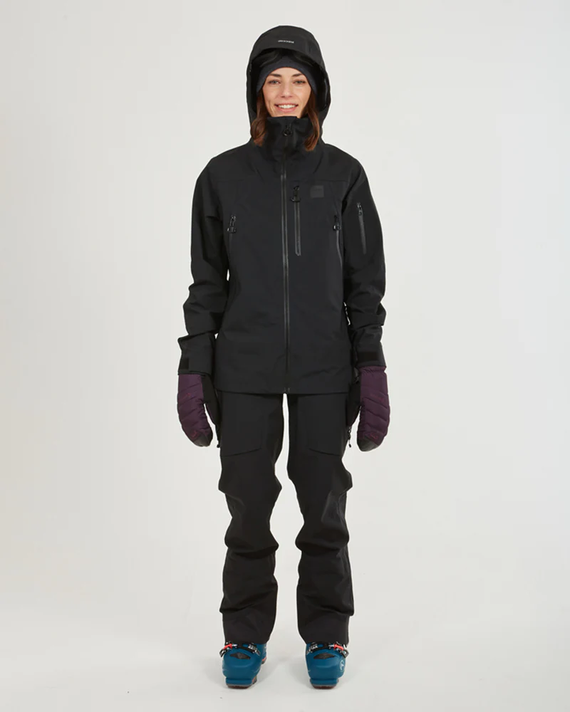 Solitaire Ladies Ski Jacket Black - Image 7