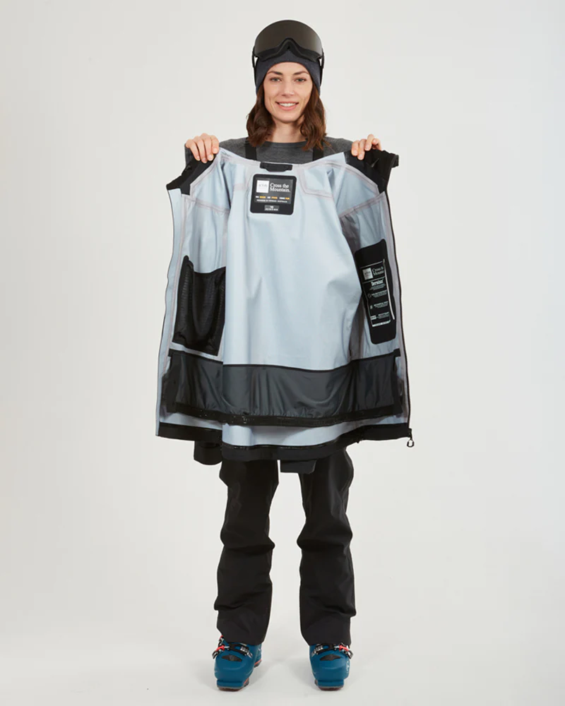 Solitaire Ladies Ski Jacket Black - Image 8