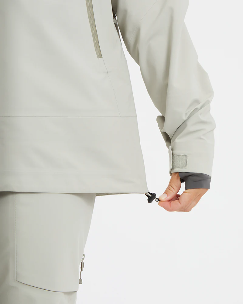 Solitaire Ladies Ski Jacket Stone Grey - Image 10