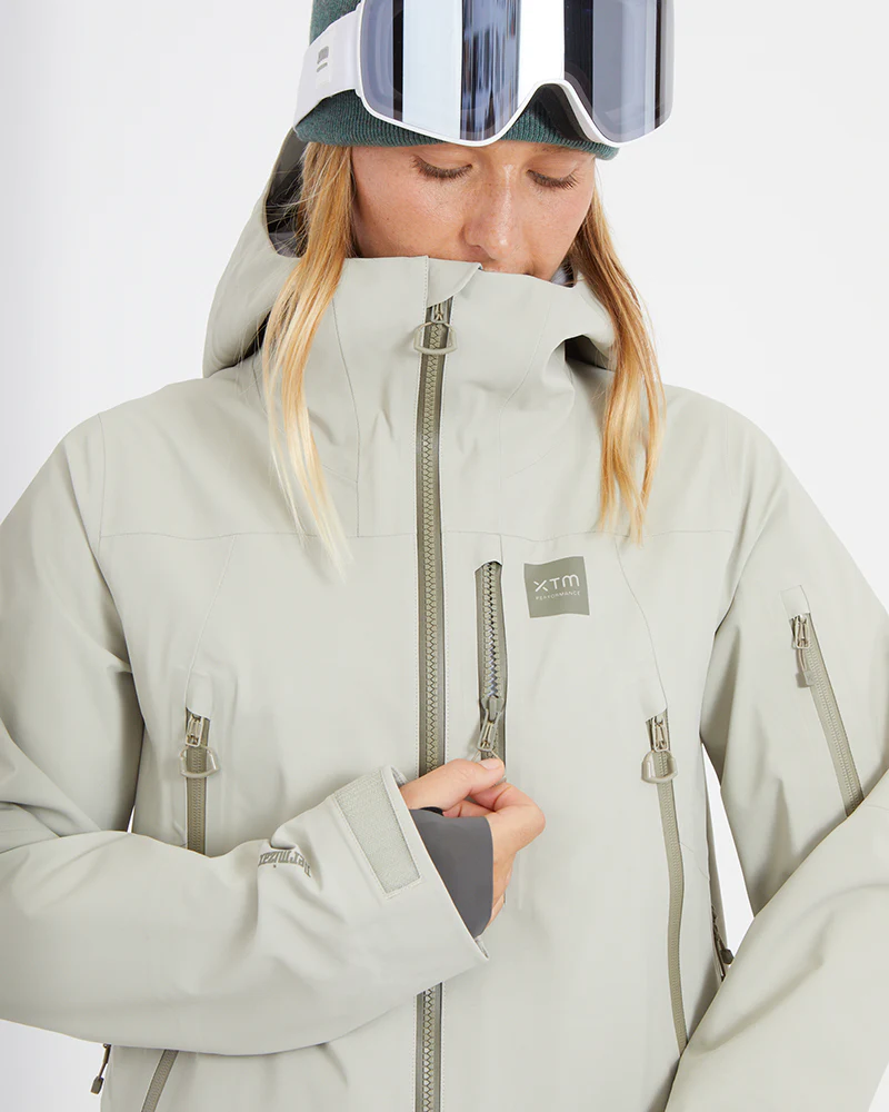 Solitaire Ladies Ski Jacket Stone Grey - Image 16