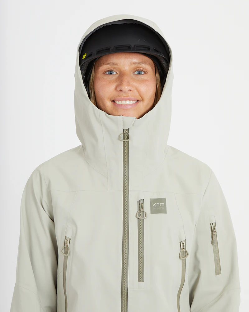 Solitaire Ladies Ski Jacket Stone Grey - Image 21