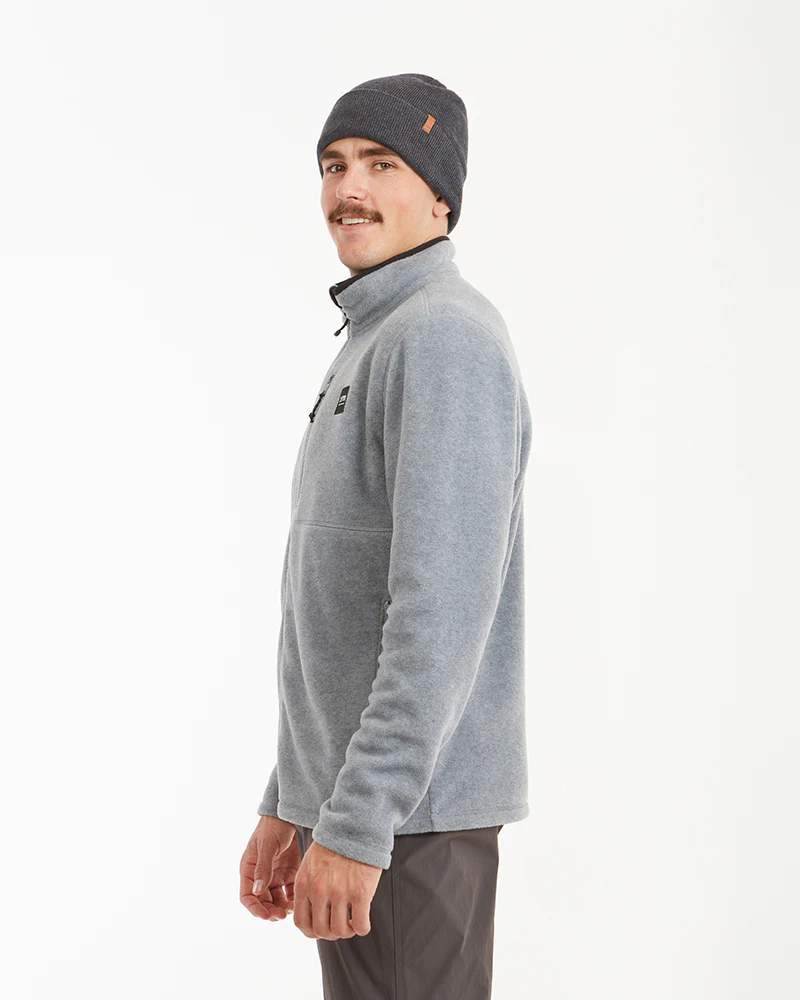 Stanley DWR Recycled Fleece Jacket Light Grey Marle - Image 3