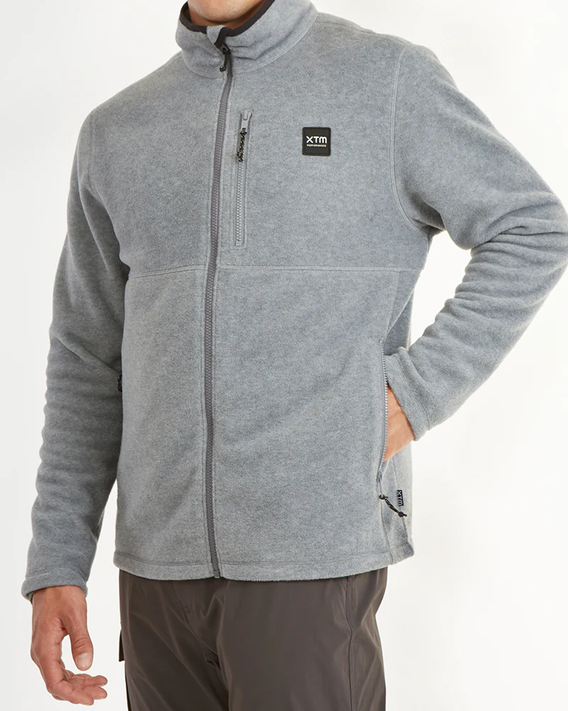 Stanley DWR Recycled Fleece Jacket Light Grey Marle - Image 8