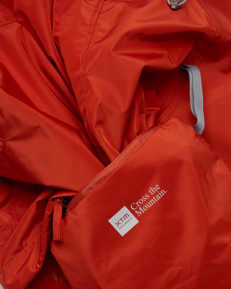 Stash 2L Kids Packable Rain Jacket Burnt Orange - Image 17