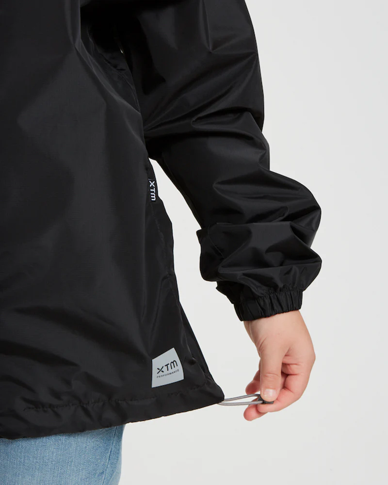 Stash 2L Kids Packable Rain Jacket Black - Image 9
