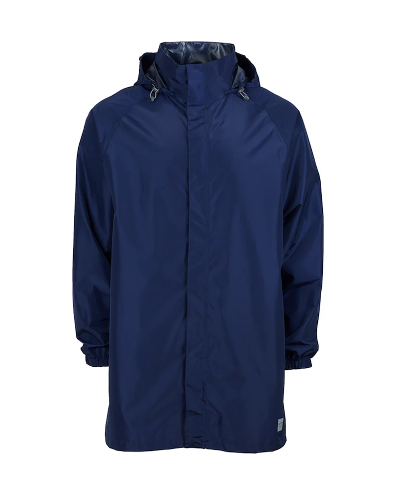 Stash 2L Unisex Adult 3/4 Length Packable Rain Jacket Patriot Blue
