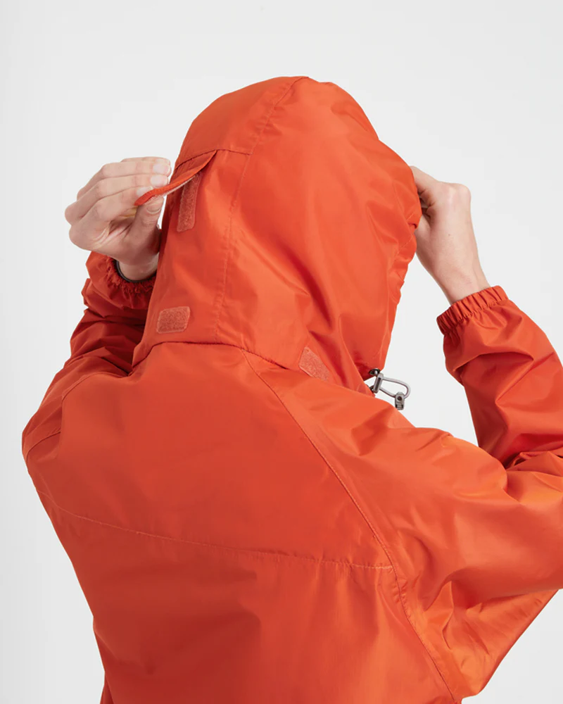 Stash 2L Unisex Packable Rain Jacket Burnt Orange - Image 12